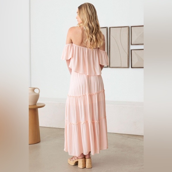 NWT-Sheer Off Shoulder Top & Maxi Skirt Set - Picture 6 of 7